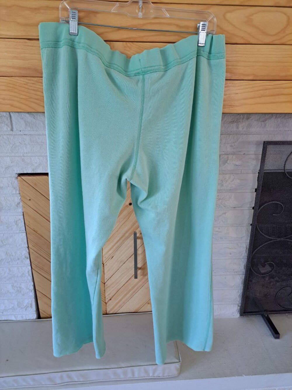 Y2K Mint Green Mossimo Supply Co. Cali 84 Lounge Pants XXL Spell Out College - Picture 7 of 12